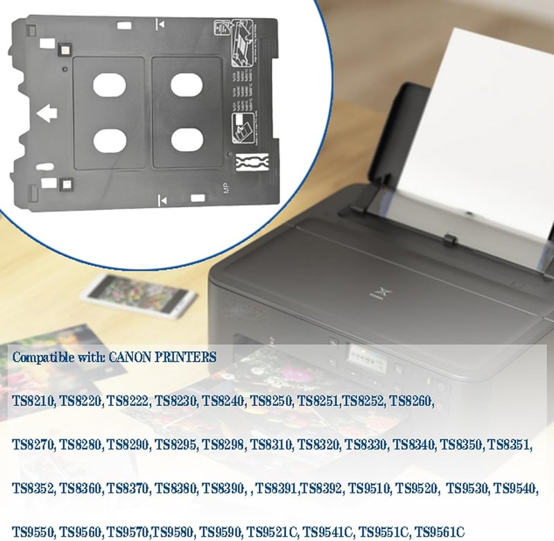 repustor Inkjet PVC ID Card Tray Compatible with Canon Printers TS701 TS702 TS703 TS704 TS705 TS709 TS8220 TS8330 TS82xx, TS83xx,TS95xx Series Printers (Canon MP/Multi-Purpose Tray Printers) - Image 3